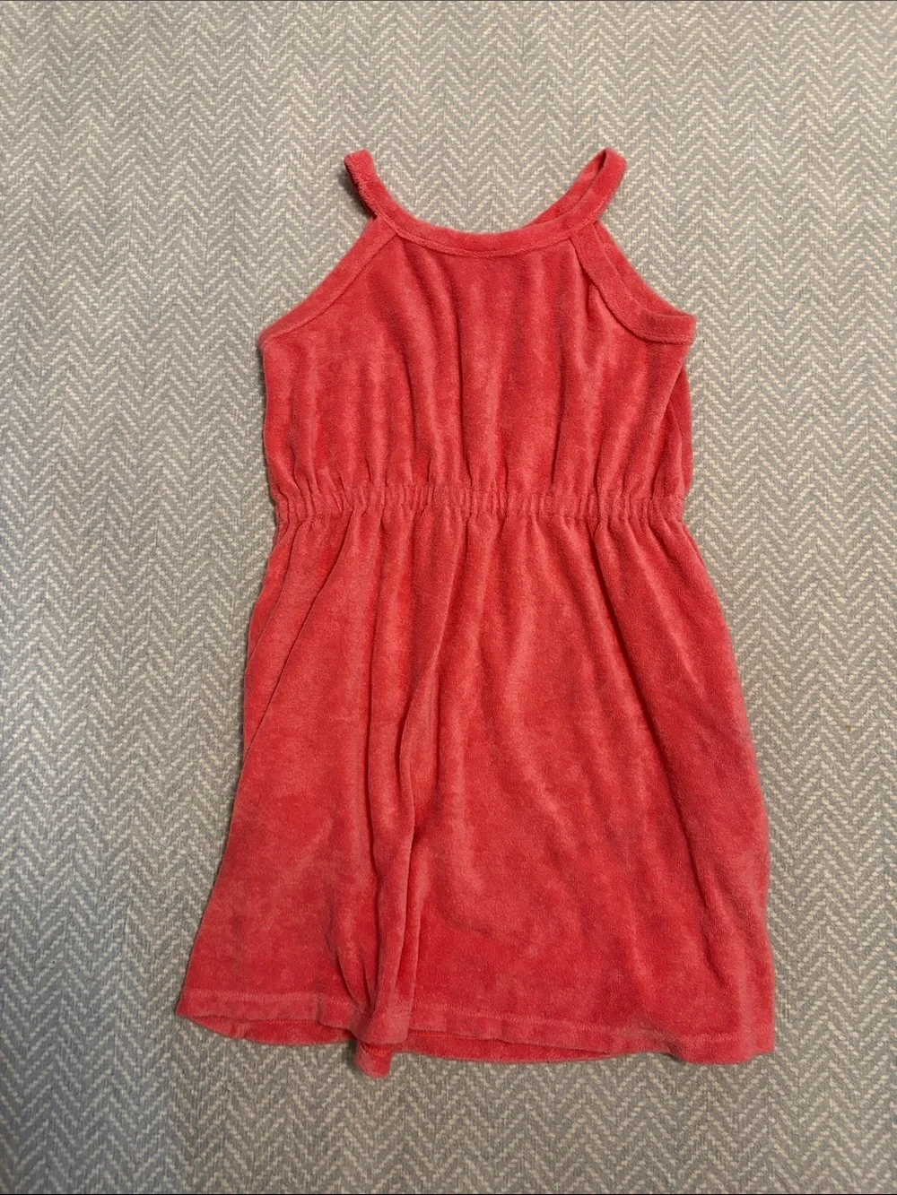 Hanna Andersson Pink Coral Terry Cover Up Dress